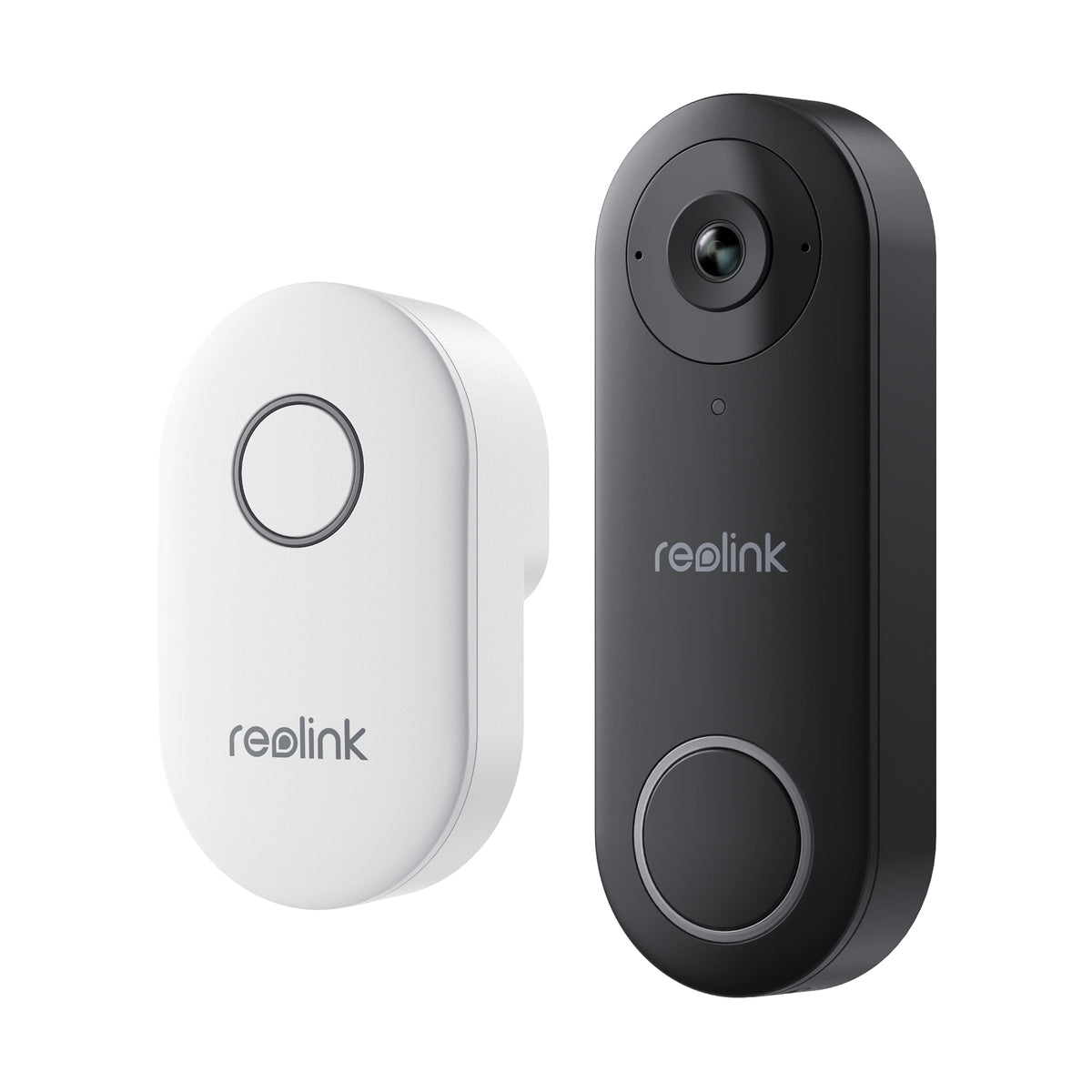 Reolink D340W - 5MP Video Doorbell with Chime, 2.4/5 GHz Wi‑Fi, Person Detection, Two‑Way Audio, Works with NVRs, White