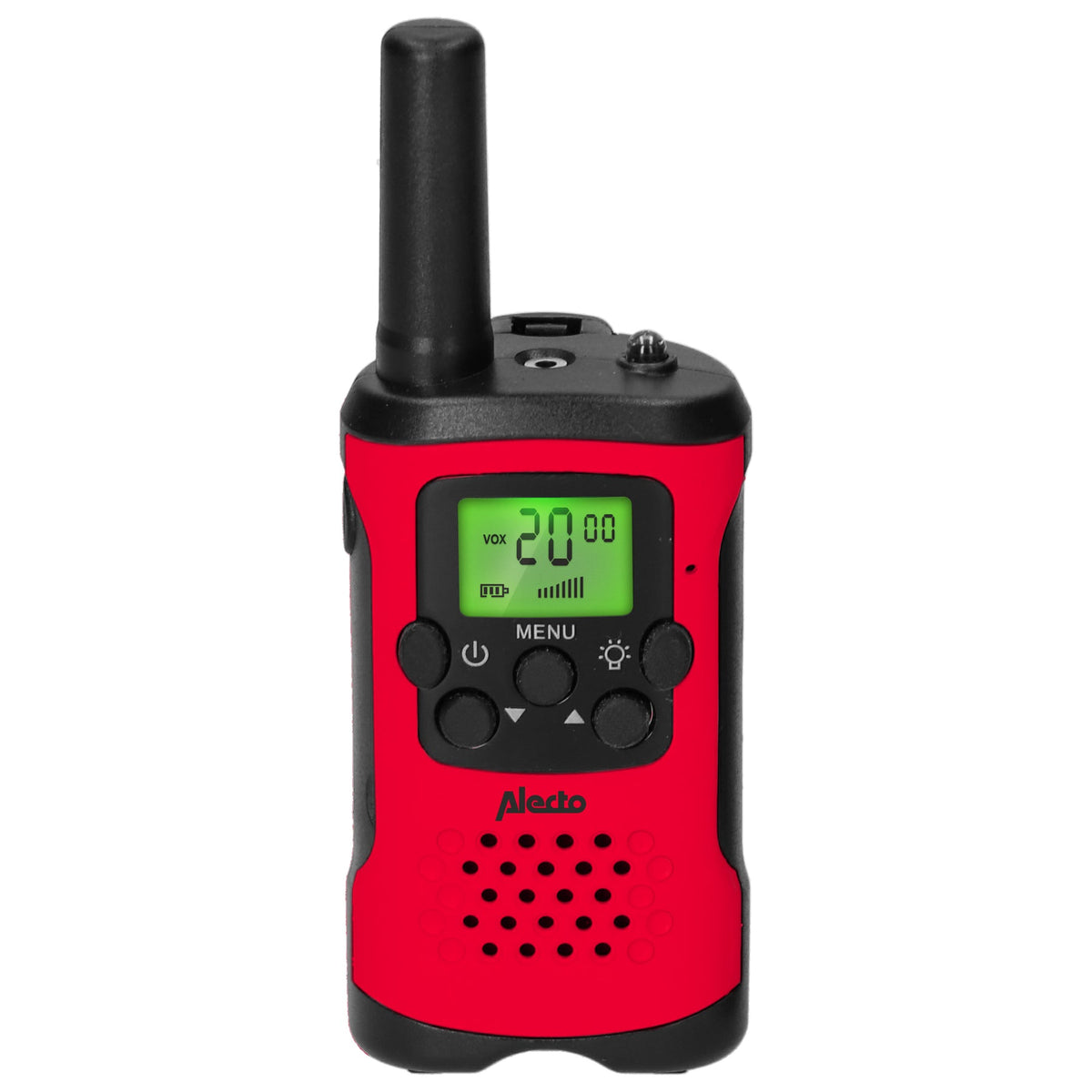 Alecto Walkie Talkie Set of 2 for Kids, range 7 km, red/black