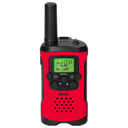 Alecto Walkie Talkie Set of 2 for Kids, range 7 km, red/black