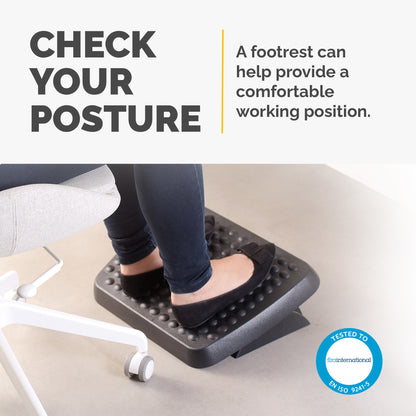 Fellowes Ergonomics footrest ergonomic office footrest black