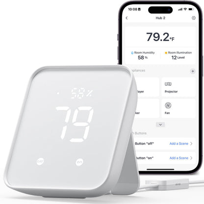 SwitchBot Hub 2 — IR Transmitter & Thermo-Hygrometer
