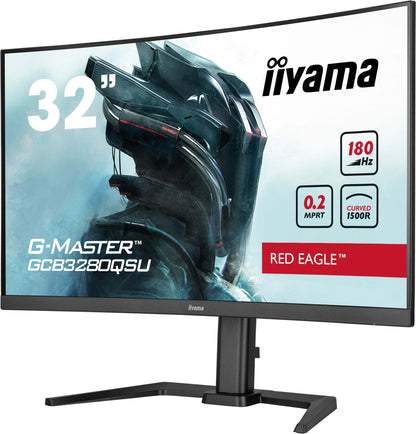 iiyama G-MASTER GCB3280QSU-B2 computer monitor 80 cm (31.5") 2560 x 1440 pixels Dual QHD LED Black