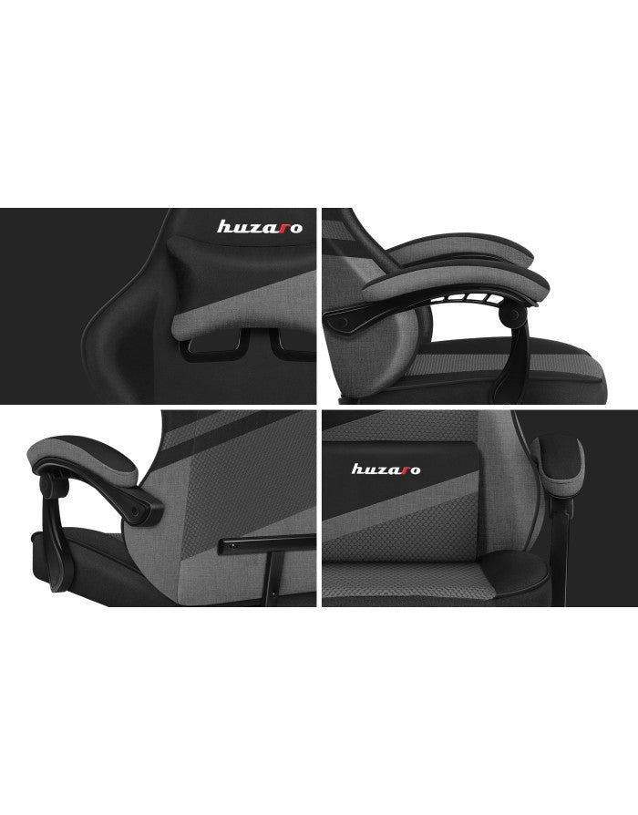 Καρέκλα Gaming - Huzaro Force 4.4 με Γκρι Πλέγμα