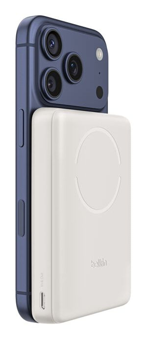 Belkin BoostCharge Slim 7.5W Qi2 Magnetic Power Bank 10000mAh – Sand (BPD017hqSA)