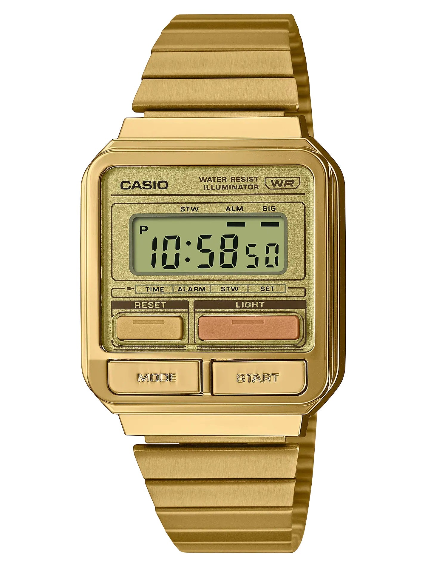 Watch Casio Women A120WEG-9AEF (33,5MM) Golden