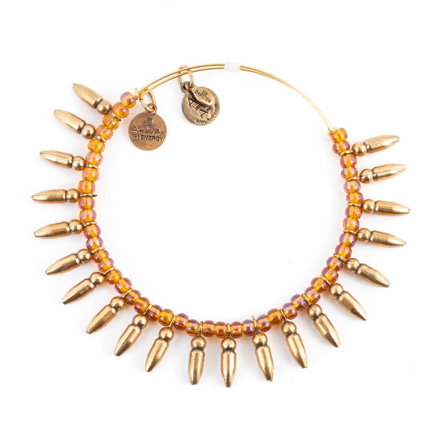 Alex and Ani Women's Bracelet A12EB91RG Adjustable 19-25CM, Yellow Metal