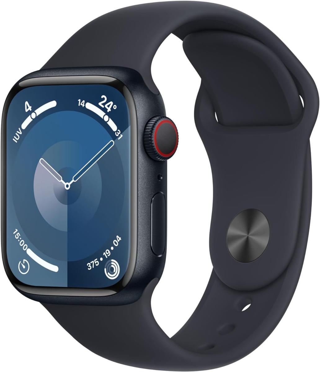 Apple Watch Serie 9 Cell 41mm Aluminium MidNight Sport Band MidNight S/M MRHR3QL/A