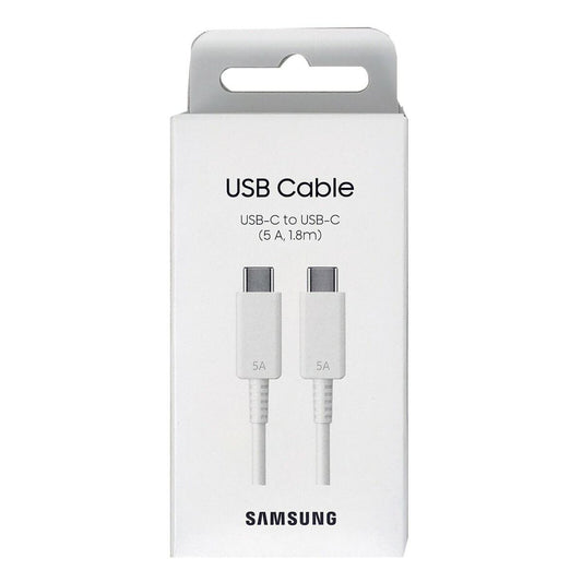 Samsung Cavo USB-C to USB-C EP-DX510JW 1.8m 5A Λευκό