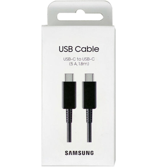 Samsung Cavo USB-C to USB-C EP-DX510JB 1.8m 5A Μαύρο