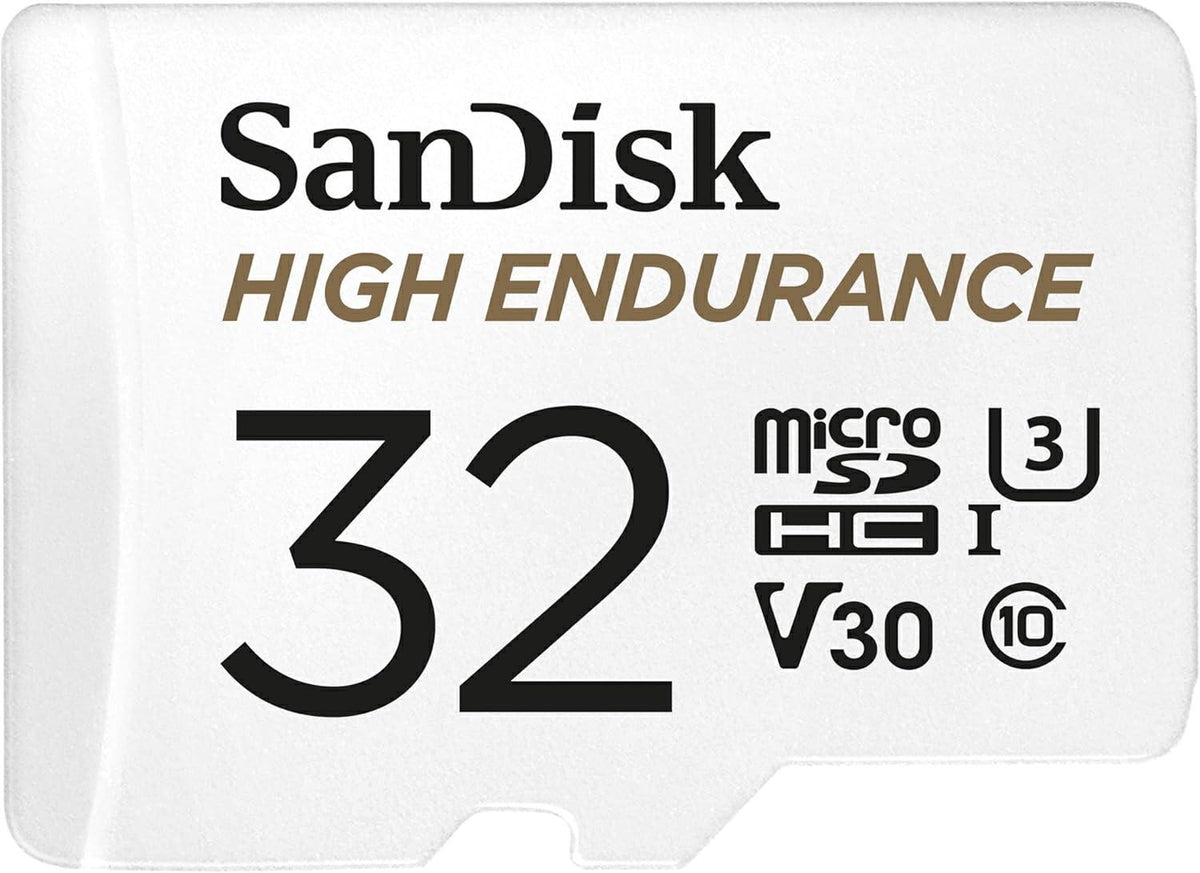 SanDisk High Endurance MicroSD 32GB C10 UHS-I 100MB/s + Ad.SD White