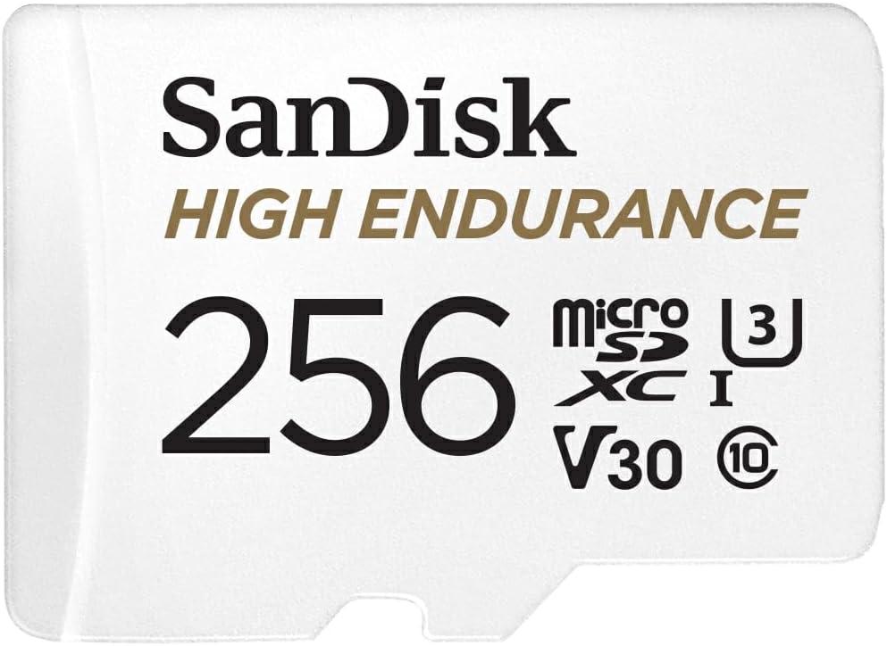 SanDisk HIGH Endurance MicroSDXC-I 256GB C10 UHS U3 100MB/s + Ad.SD