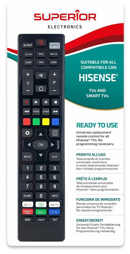 Universal Remote Control for Hisense Smart TV