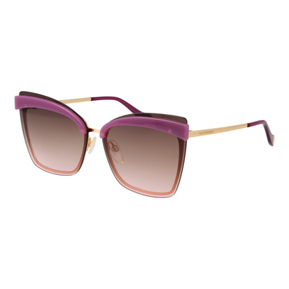 Ana Hickmann Women Sunglasses AH3177-6404E, Metal Frame, Purple Color, Lens/Bridge/Temple Dimensions: 64/13/140 mm