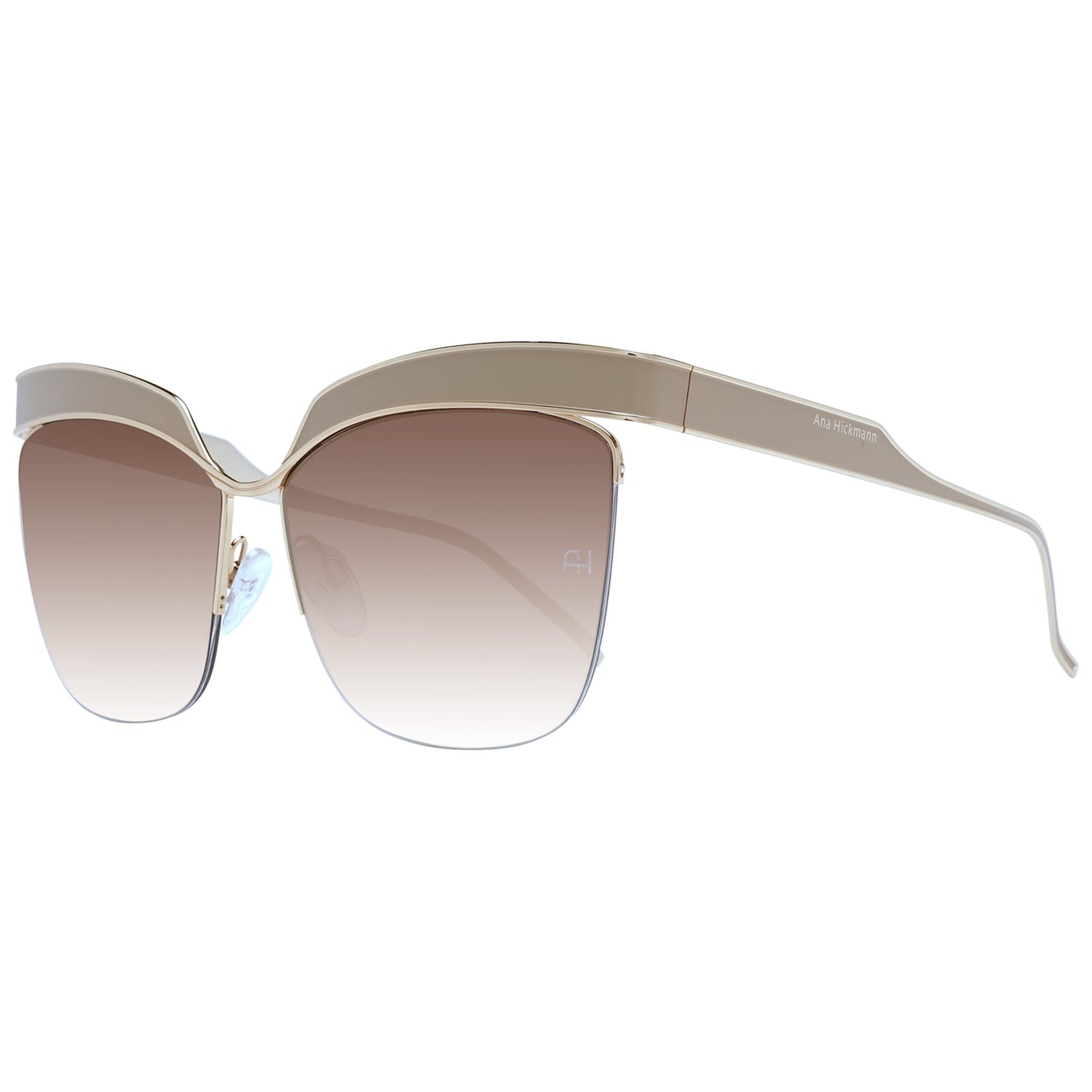 Sunglasses Ana Hickmann Women AH3179-6204A Metal Frame 62/15/140 mm, Golden Color