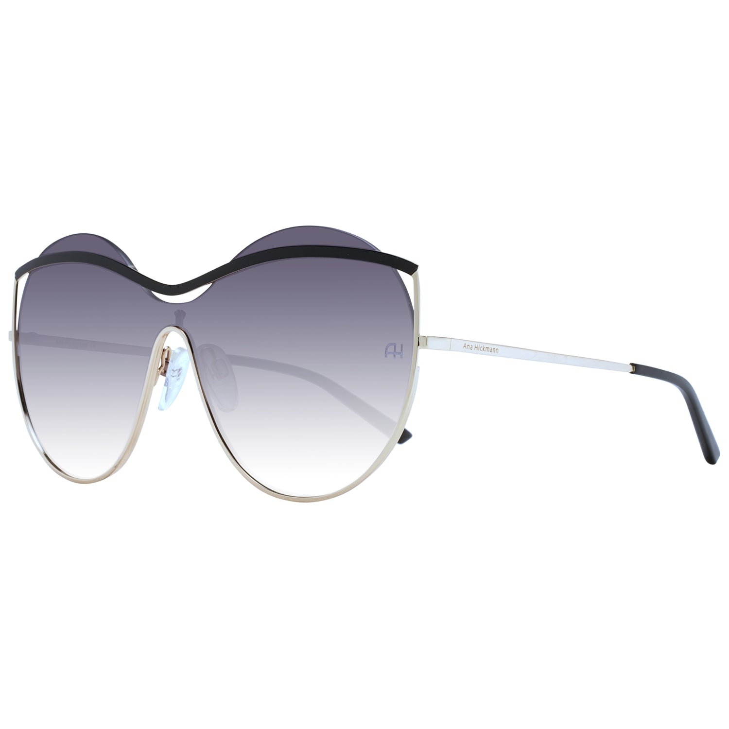 Ana Hickmann Women's Sunglasses AH3182-13409A Metal Frame Black 136/145 mm