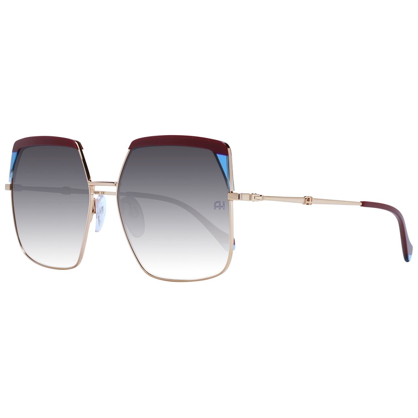 Sunglasses Ana Hickmann Women AH3253-59P02, Metal Frame, Golden Color, Lens/Bridge/Temple Measures: 59/16/145 mm, Grey Lenses, Category 3 Degraded, 100% UVA & UVB Protection