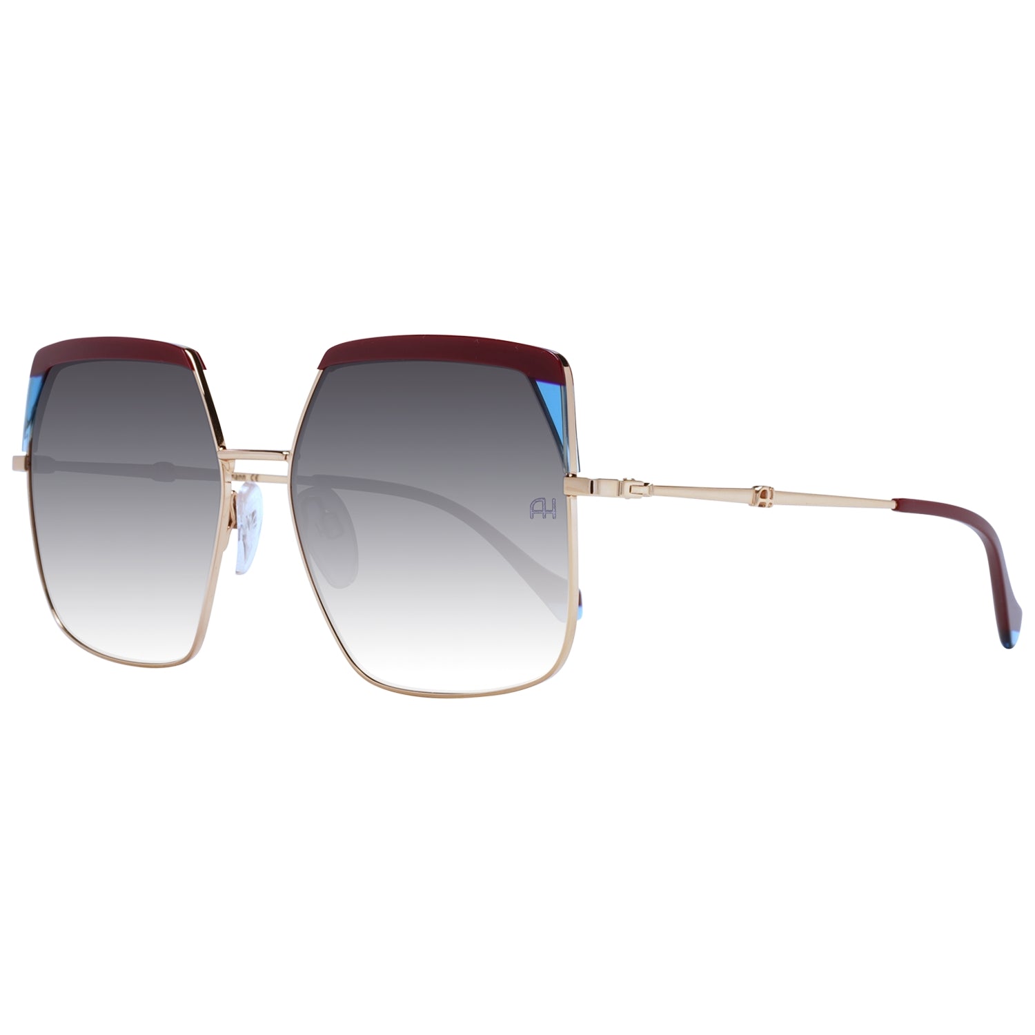 Sunglasses Ana Hickmann Women AH3253-59P02, Metal Frame, Golden Color, Lens/Bridge/Temple Measures: 59/16/145 mm, Grey Lenses, Category 3 Degraded, 100% UVA & UVB Protection