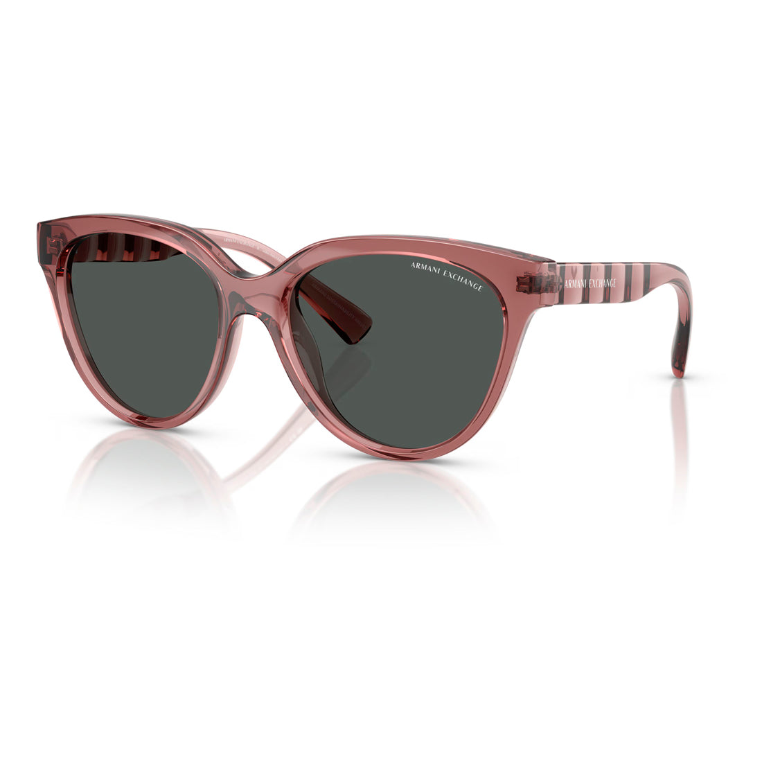 Armani Exchange Women's Sunglasses AX4148SU83598 Pink Frame Grey Lenses, Lens/Bridge/Temple Size 56/17/140 mm