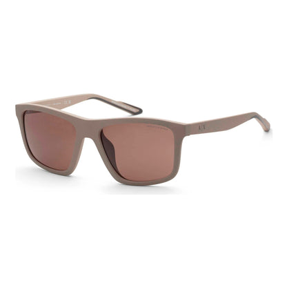 Armani Exchange Men's Sunglasses AX4149SU 83617, Brown, Lens/Bridge/Temple: 56/18/145 mm
