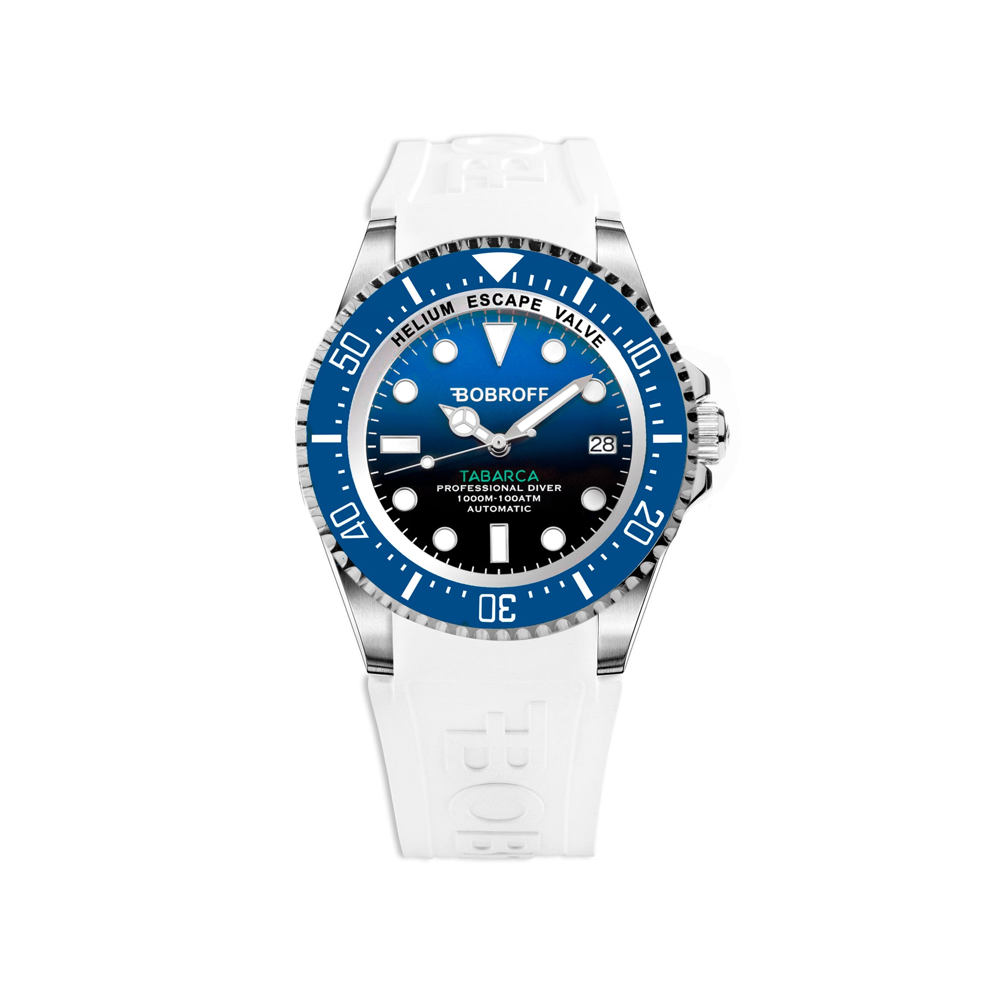 Watch Bobroff Man BF0003baBFSTB (42mm) White with Blue Dial