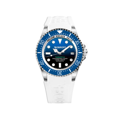 Watch Bobroff Man BF0003baBFSTB (42mm) White with Blue Dial