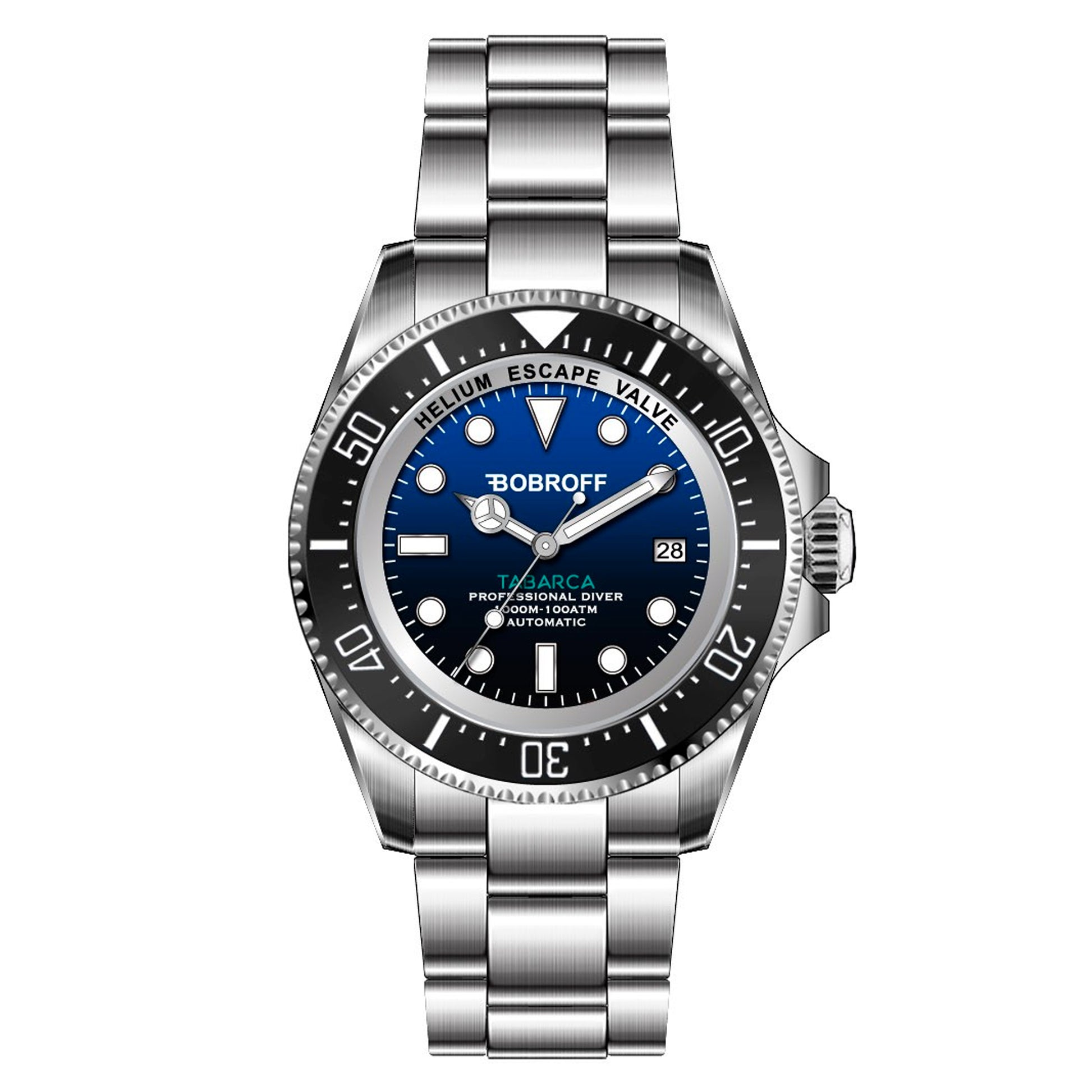 Bobroff Man BF003 Watch (44mm) Silver