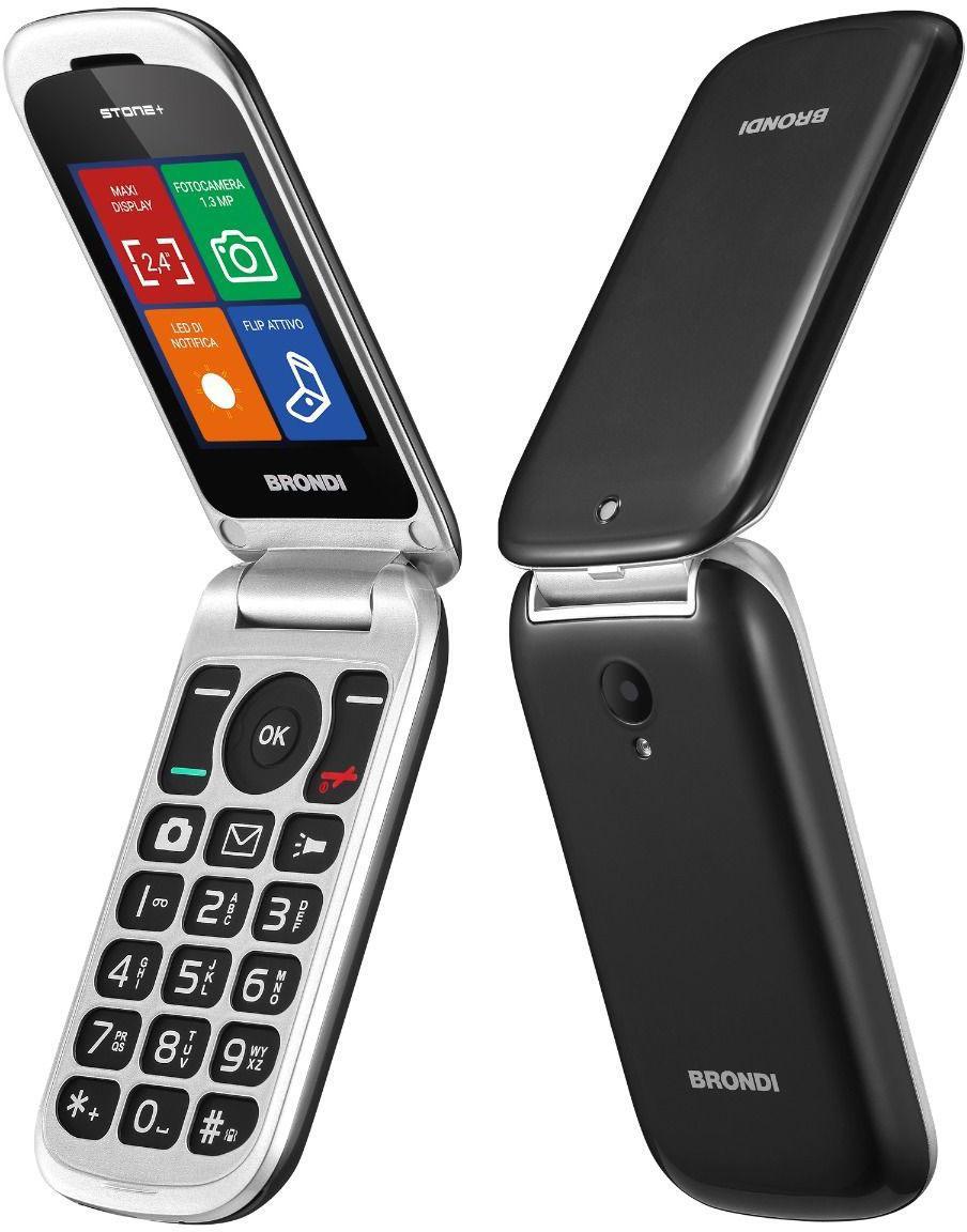 Brondi Stone+ Nero DS ITA - Πολυλειτουργικό Τηλέφωνο με Στυλ