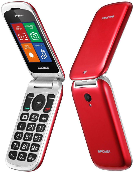 Brondi Stone+ Rosso DS ITA - Κινητό τηλέφωνο με σύγχρονη τεχνολογία
