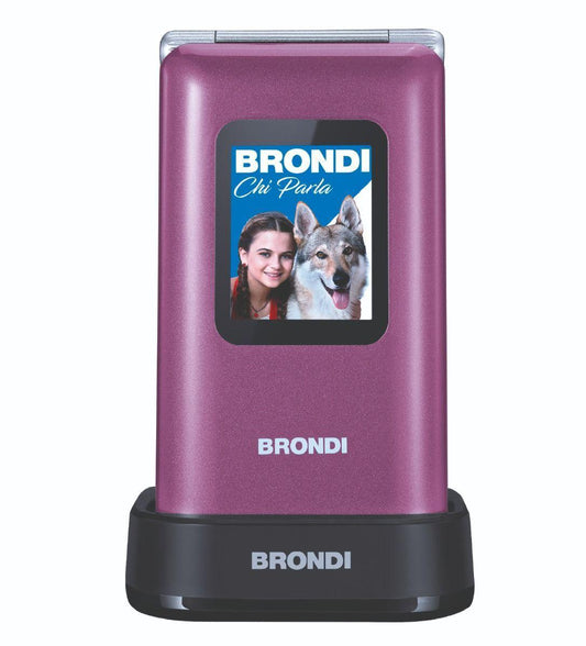 Brondi Amico Prezioso Violet DS ITA - Τηλέφωνο με Συμβατότητα Dual SIM