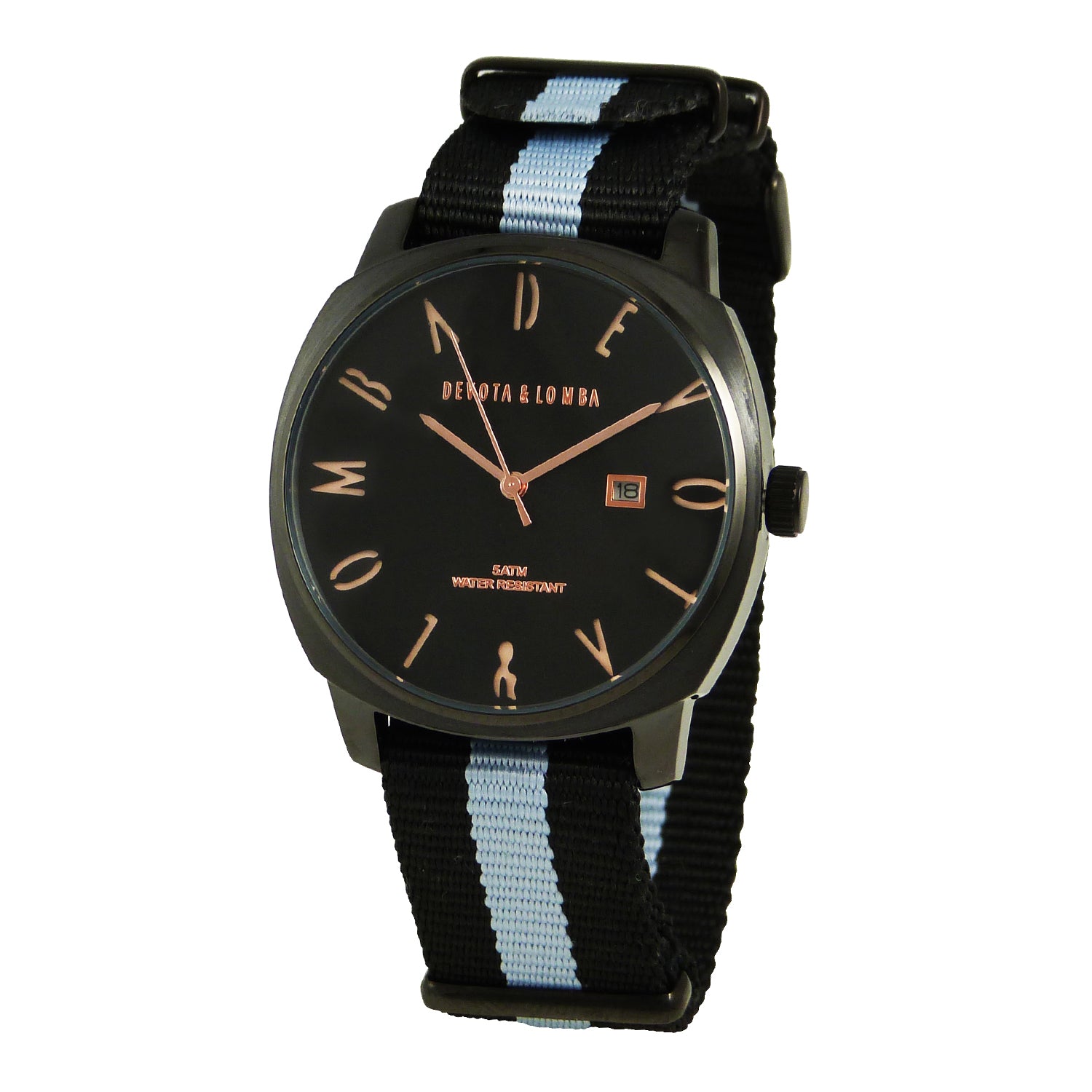 Watch Devota & Lomba Man DL008MSPBKGR- (42MM) Black Grey