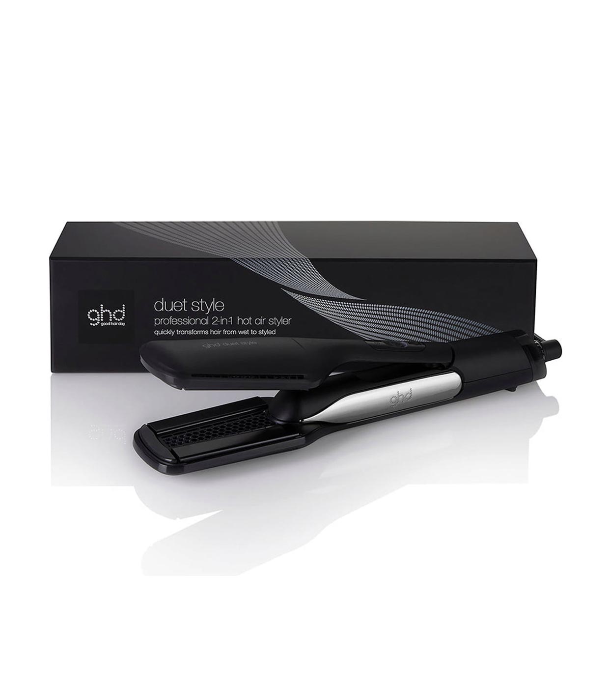 GHD DUET 2 IN 1 BLACK HAIR IRON AND HOT AIR DRYER