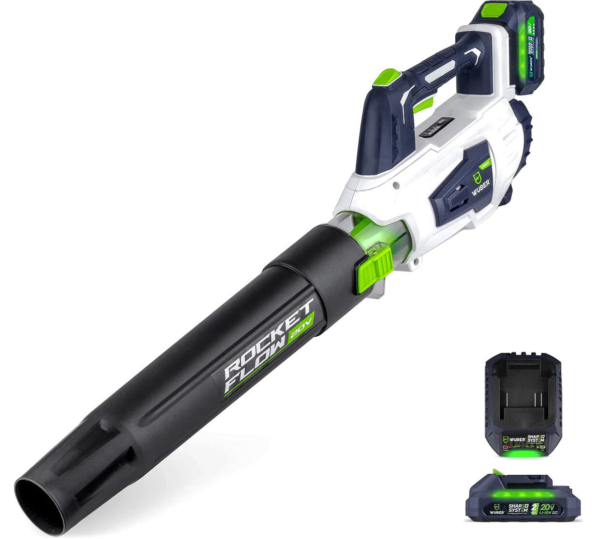 Cordless leaf blower 20 V 160 km/h W04400 WUBER