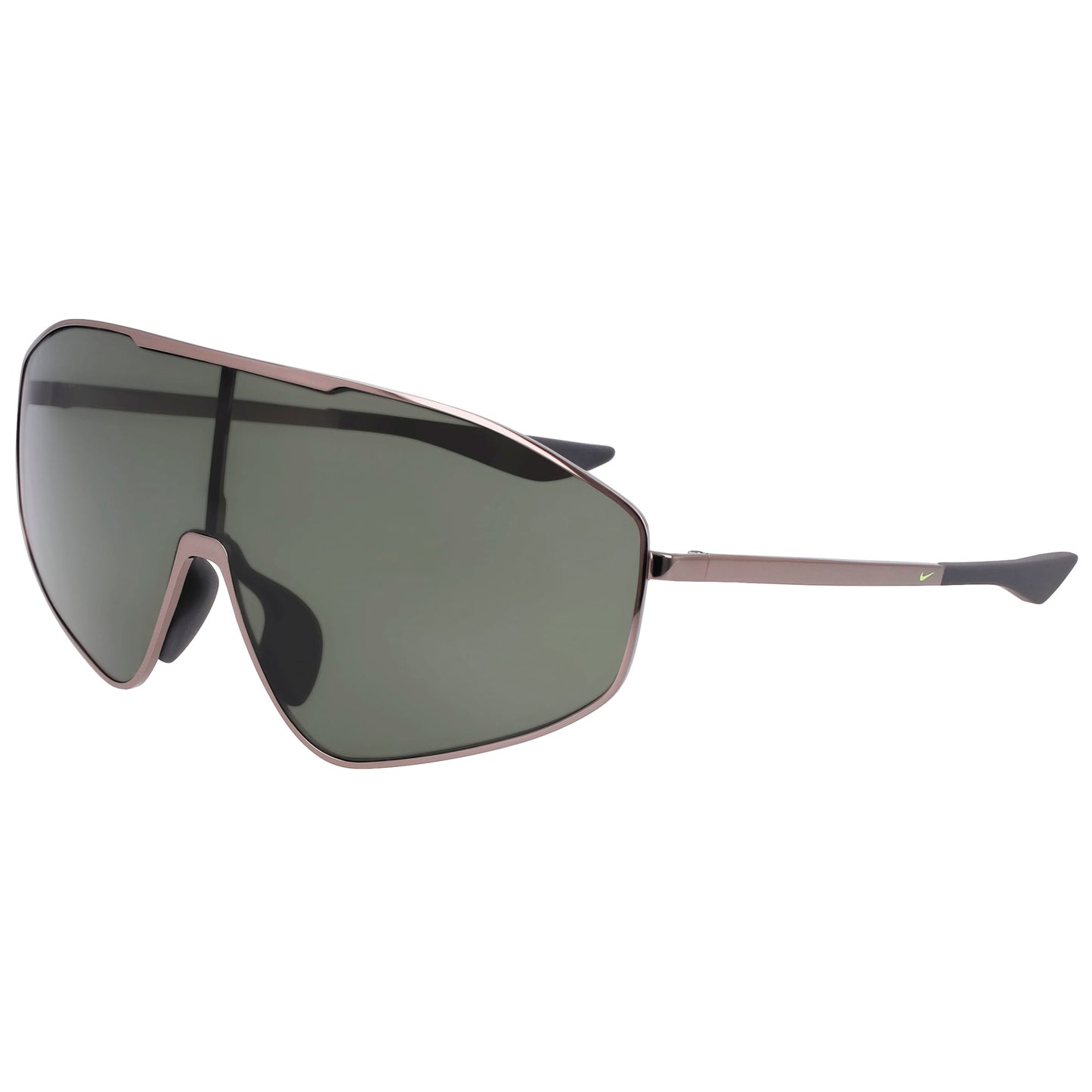 Nike Unisex Sunglasses ECHOSHILD2IF with Metal Frame, Grey Color, Lens/Bridge/Temple Dimensions 66/10/140 mm, Green Category 3 Lenses