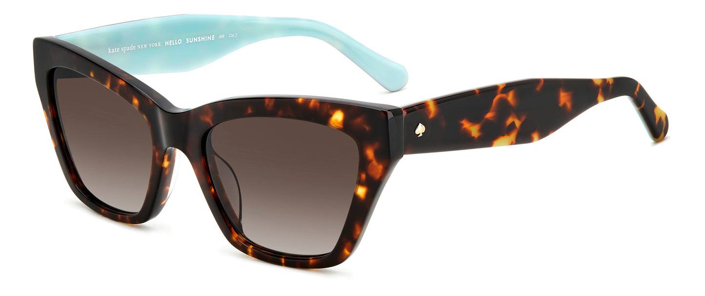 Kate Spade Women's Sunglasses FAYGS086F4HA with 54/17/140 mm Lens-Bridge-Temple Measurements