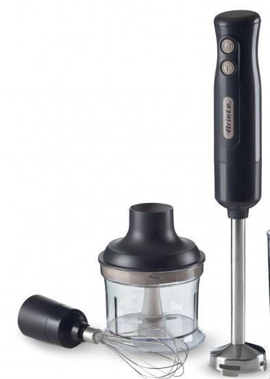 Ariete Frullatore ad Immersione 607 + Tritatutto Dark Grey 700w