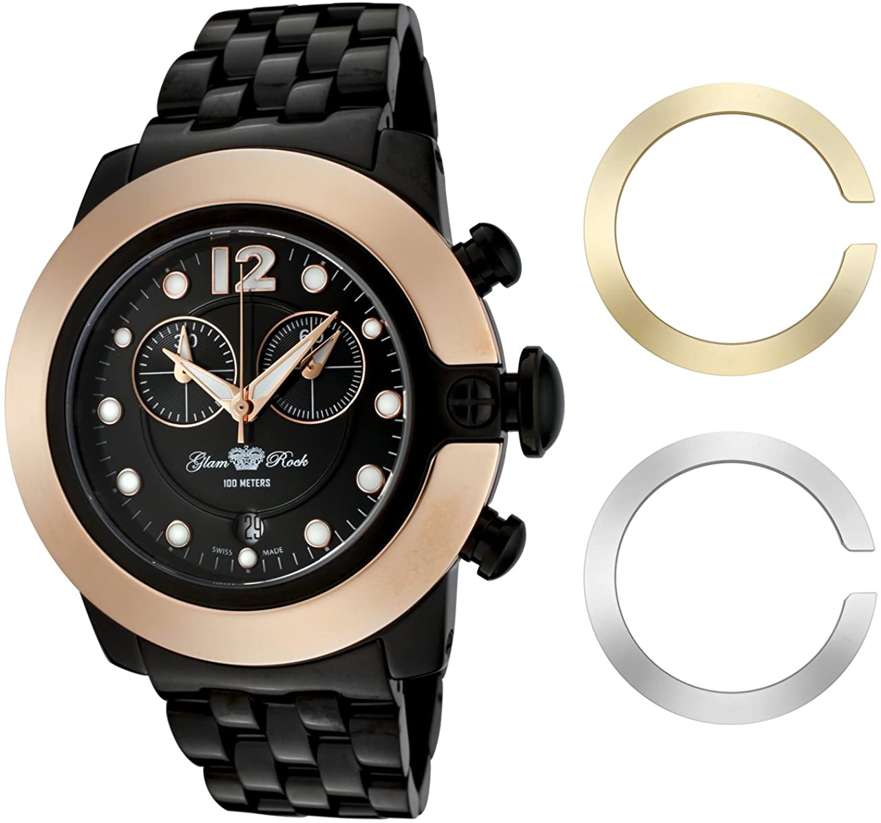 Watch Glam Rock Man GR32183 (44MM) Black