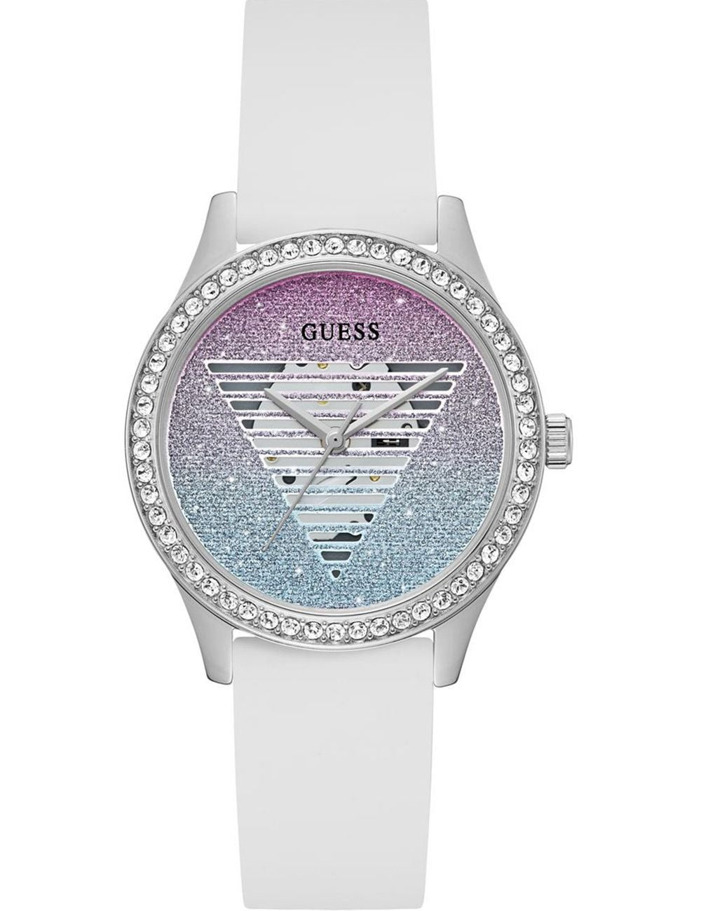 Guess Women’s Watch GW0530L5 (38mm) White Silicone Strap