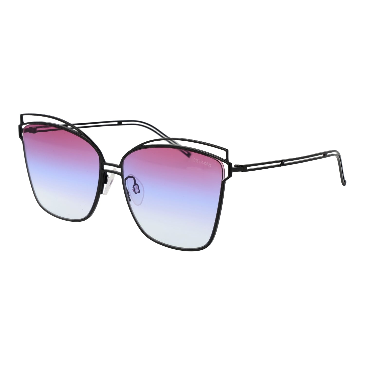 Ana Hickmann Women Sunglasses HI3049-6109B with Lens/Bridge/Temple Dimensions 61/15/145 mm, Metal Frame, Black with Purple Gradient Lenses, Category 1 UV Protection
