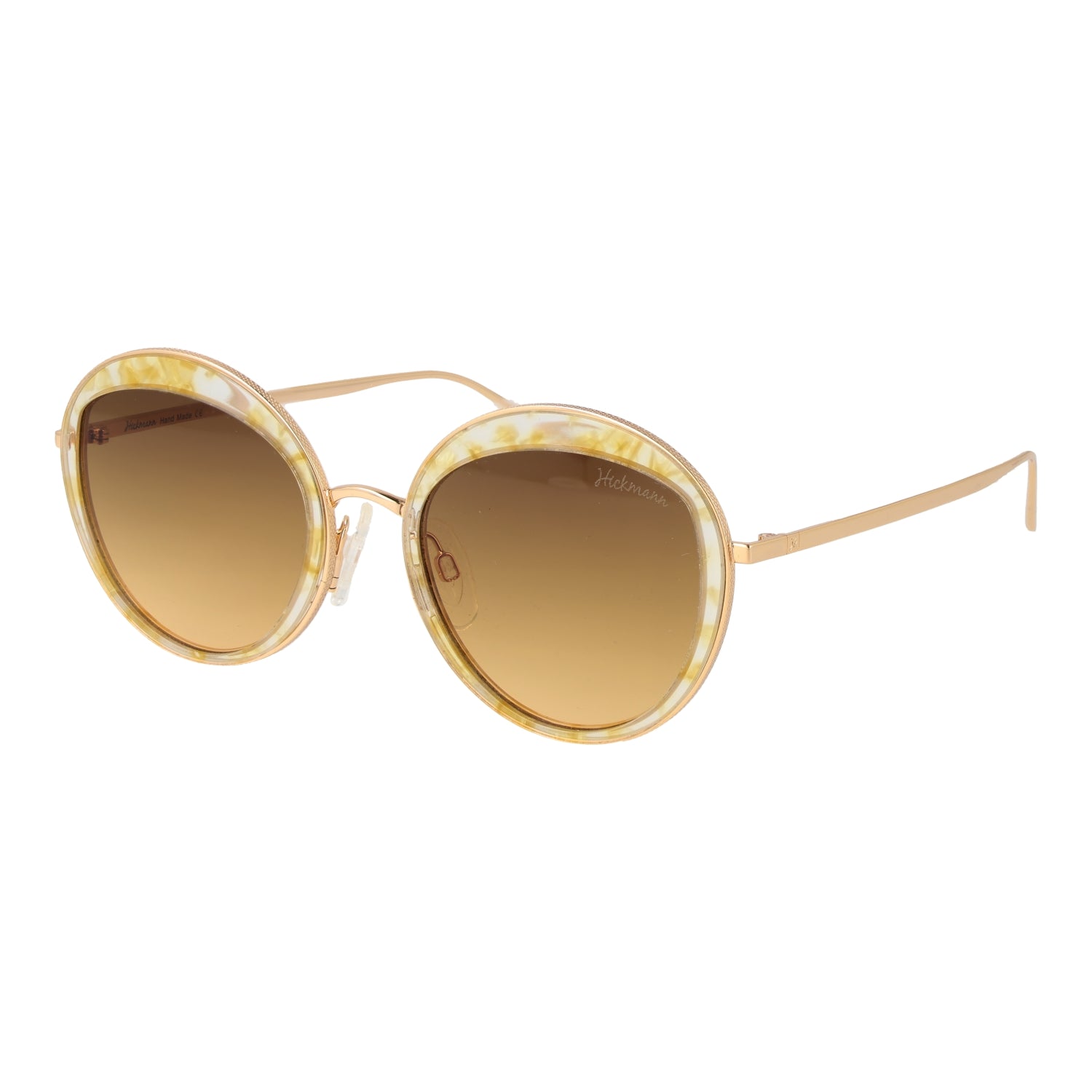 Ana Hickmann Women's Sunglasses HI3052-53E03 (Lens/Bridge/Temple) 53/21/145 mm, Metal Frame, Yellow Color