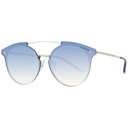 Ana Hickmann Women’s Sunglasses HI3060-6804I with Metal Frame, Gold Color, Lens/Bridge/Temple Dimensions 68/13/145 mm, Blue Lenses, Category 2 UV Protection
