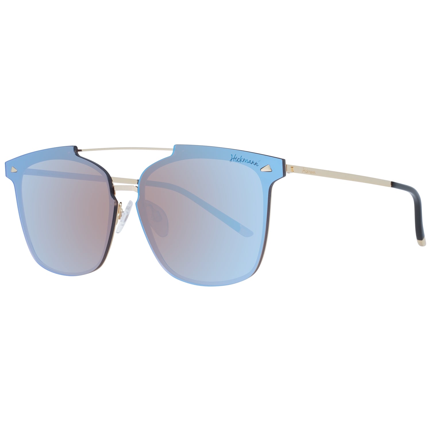 Ana Hickmann Women's Sunglasses HI3061-7004H, Metal Frame, Golden Color, Lens/Bridge/Temple Dimensions 70/11/145 mm, Blue Category 3 Mirrored & Gradient Lenses with 100% UVA & UVB Protection