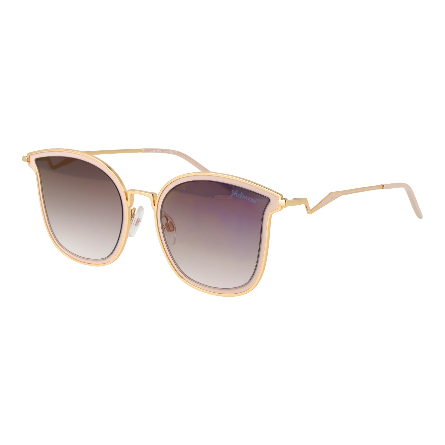 Sunglasses Ana Hickmann Women HI3065-5504A Metal Frame, White, 55/21/145 mm Lens/Bridge/Temple, Grey Lenses, Category 2 Gradient, 100% UVA & UVB Protection