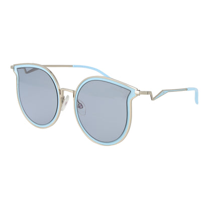 Ana Hickmann Women's Sunglasses HI3066T-5403A, Metal Frame, Blue, Lens/Bridge/Temple Sizes 54/22/150 mm