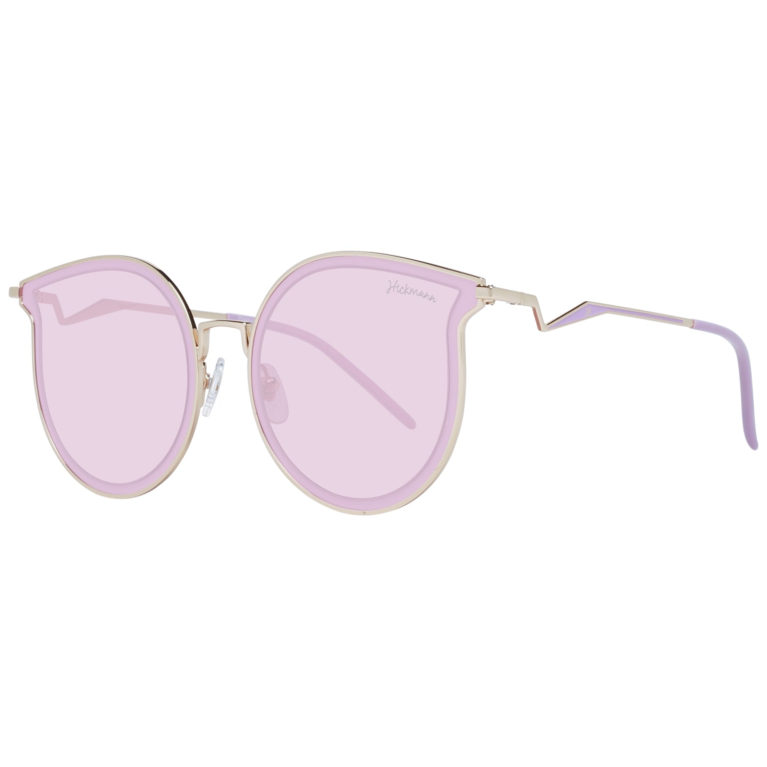 Ana Hickmann Women’s Sunglasses HI3066T-544BS with Metal Frame, Lens/Bridge/Temple Dimensions 54/22/145 mm, Pink Color, Category 2 UV Protection
