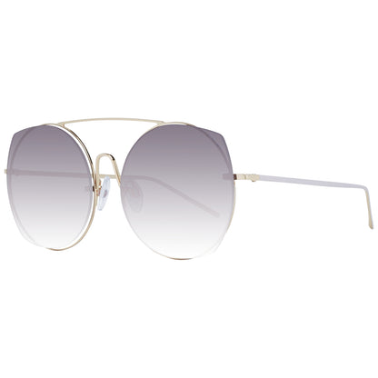 Ana Hickmann Women's Sunglasses HI3067-5604A, Metal Frame, Lens/Bridge/Temple Sizes 56/19/145 mm, Golden with Purple Lenses