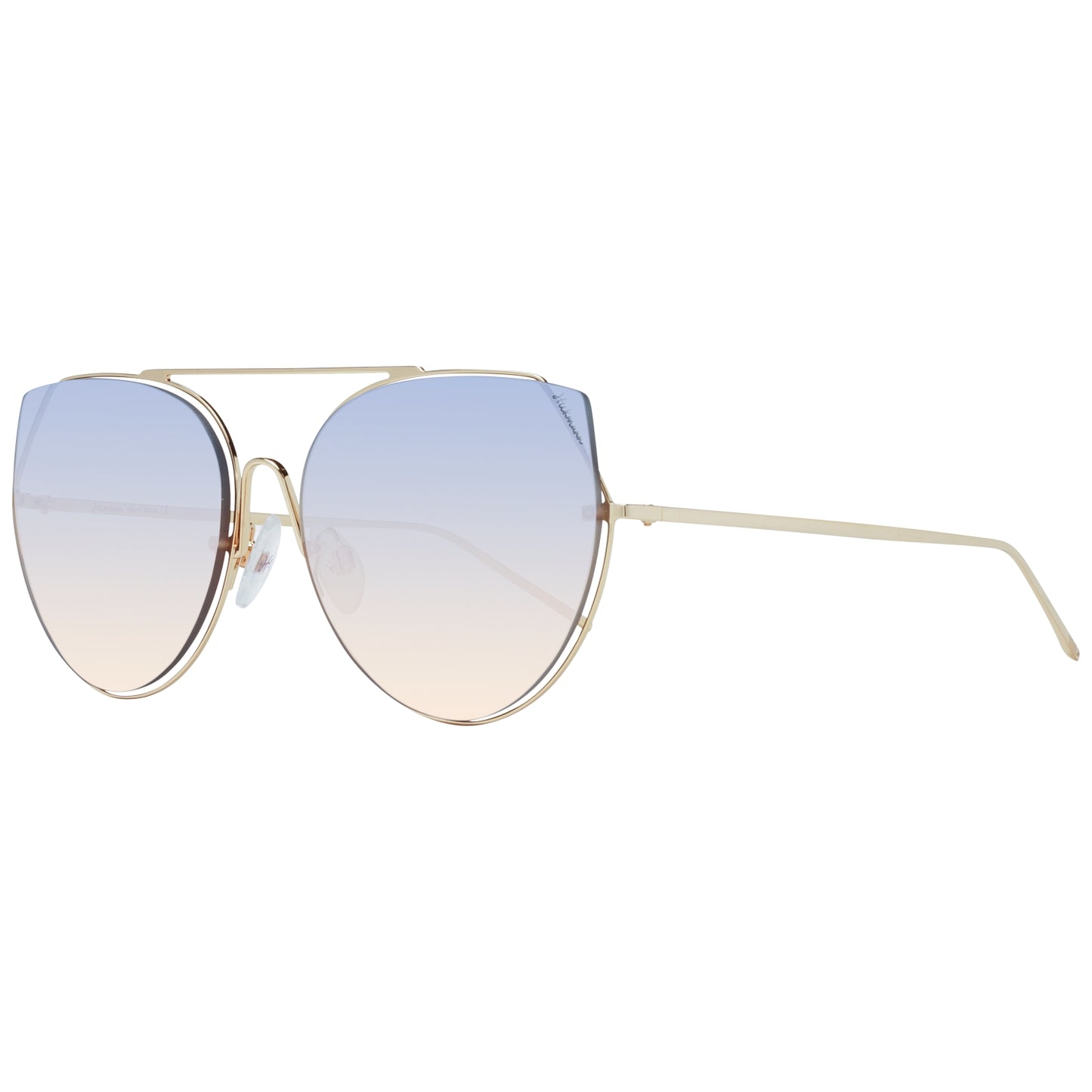 Ana Hickmann Women's Sunglasses HI3068-5804C, Metal Frame, Golden Color, Lens/Bridge/Temple Dimensions: 58/18/145 mm, Multicolored, Category 1 Degraded Lenses with 100% UVA & UVB Protection