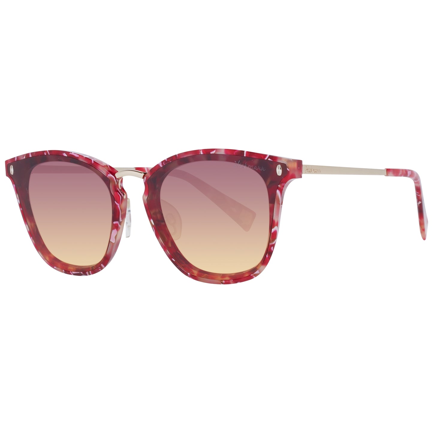 Ana Hickmann Women Sunglasses HI9065-49G23 with Metal Frame, Multicolored Finish, Lens/Bridge/Temple Dimensions 49/22/145 mm, Brown Lenses, Category 2 Gradient with 100% UVA & UVB Protection