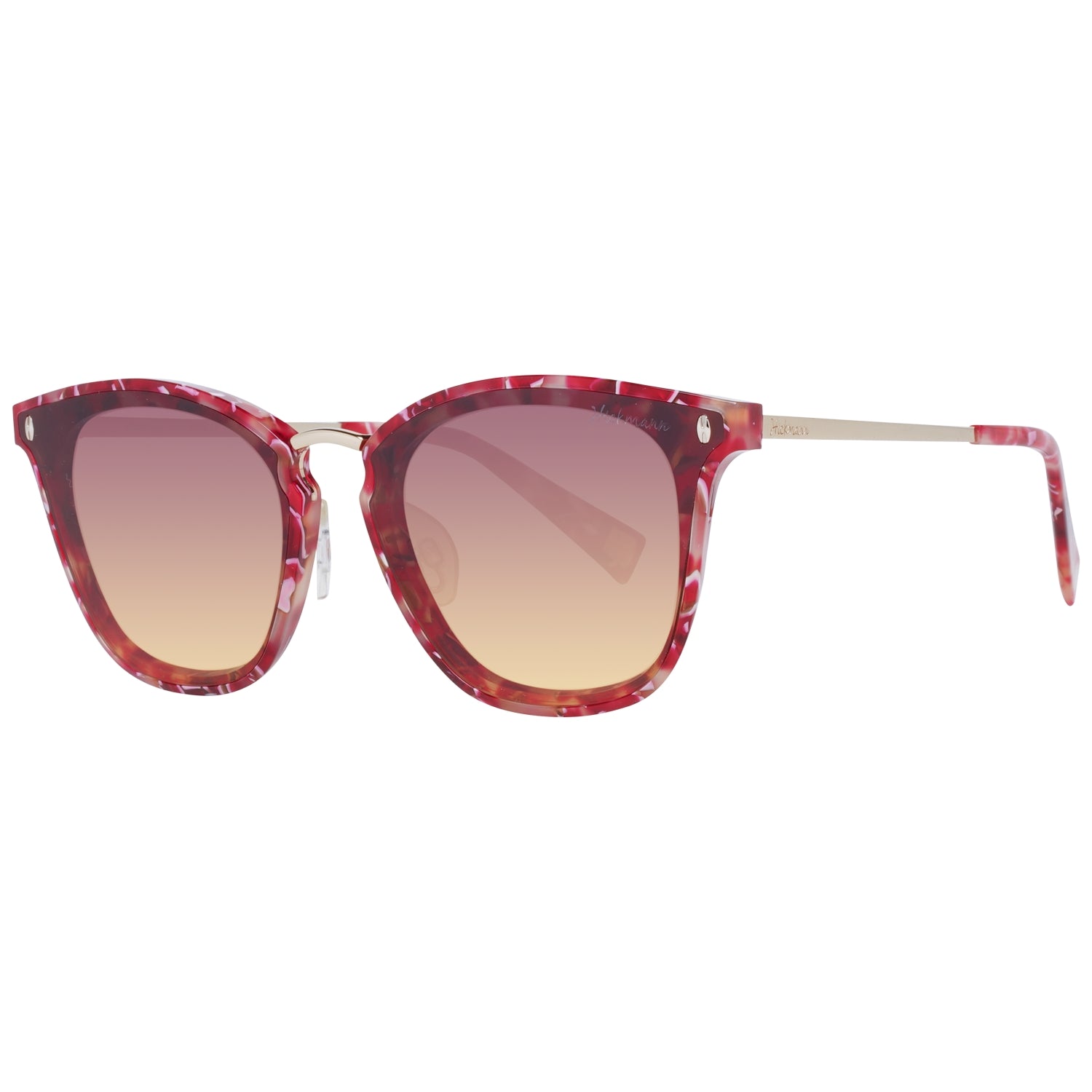 Ana Hickmann Women Sunglasses HI9065-49G23 with Metal Frame, Multicolored Finish, Lens/Bridge/Temple Dimensions 49/22/145 mm, Brown Lenses, Category 2 Gradient with 100% UVA & UVB Protection