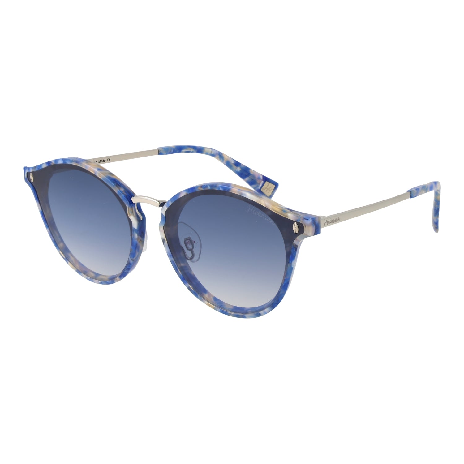 Ana Hickmann Women's Sunglasses HI9066-49G22, Metal Frame Multicolored, Lens/Bridge/Temple: 49/21/145 mm, Blue, Category 2 Degraded Lenses with 100% UVA & UVB Protection
