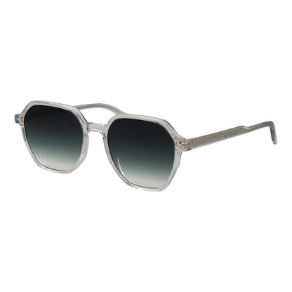 Ana Hickmann Women's Sunglasses HIY9000-50T01, Lens/Bridge/Temple Dimensions 50/17/136 mm, Transparent Acetate Frame, Blue Lenses, Category 3 UV Protection
